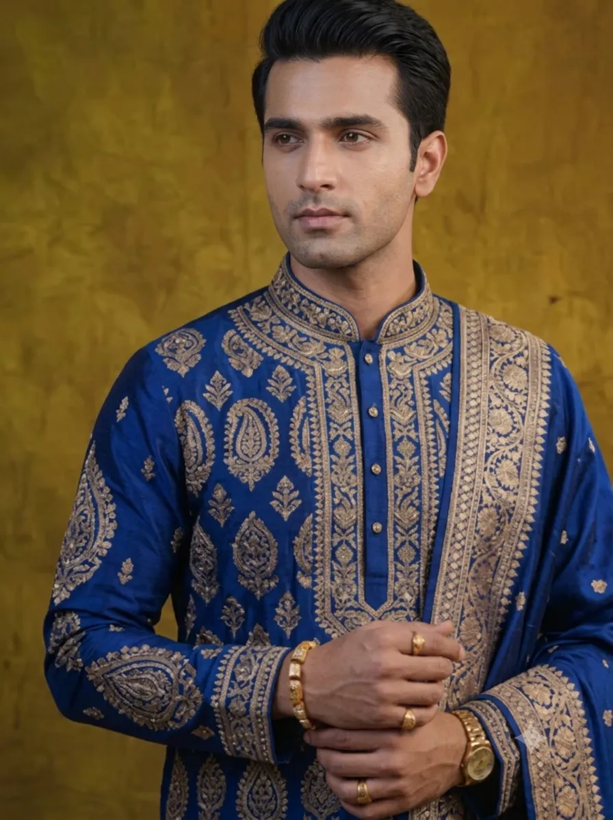 Royal Blue Kurta Set