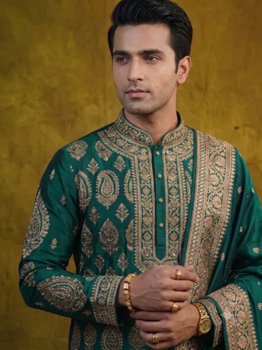 Emerald Green Kurta Set